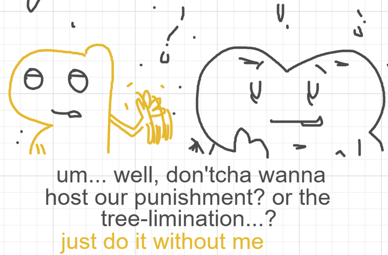 A panel from I've Been Everywhere, Man, episode nine of the Board Boards object show by Furretwalk/WalkingFurret.